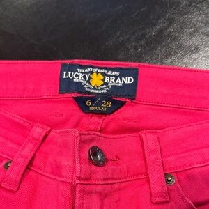 Lucky Brand Women's Hot Pink Jeans